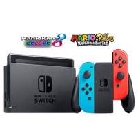 مجموعه کنسول بازی نینتندو مدل Switch Neon Blue and Neon Red Joy-Con Nintendo Switch With Neon Blue and Neon Red Joy Con Bundle Game Console