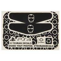 برچسب دوتایی دوال شاک 4 هابی طرح Iron Man Hobby Iron Man DualShock 4 Double Lightbar Sticker